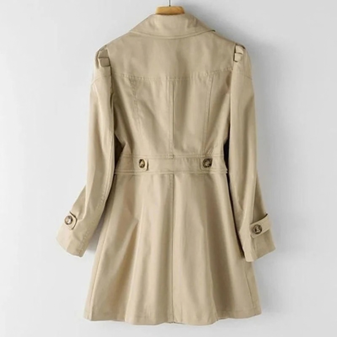 Vanessa | Damen Trench Coat mit Revers und Knöpfen