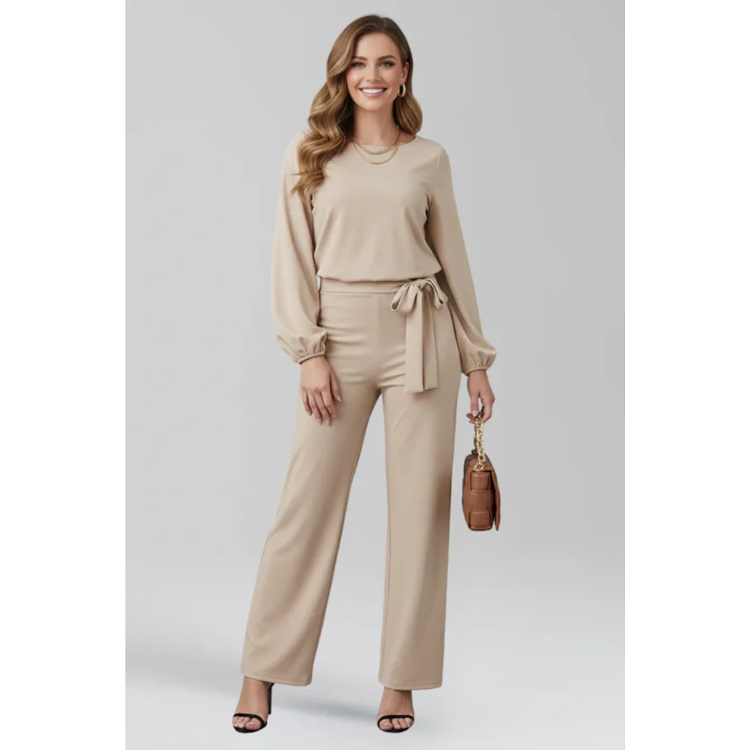 Verena | Damen Jumpsuit Mit Gürtel Für Abend
