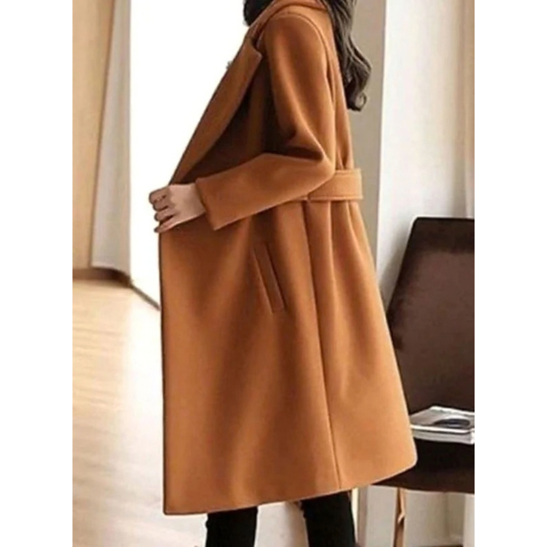 Verena | Damen Trenchcoat mit langem Design und Kragen