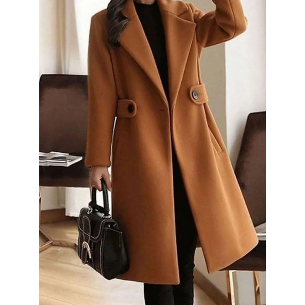 Verena | Damen Trenchcoat mit langem Design und Kragen