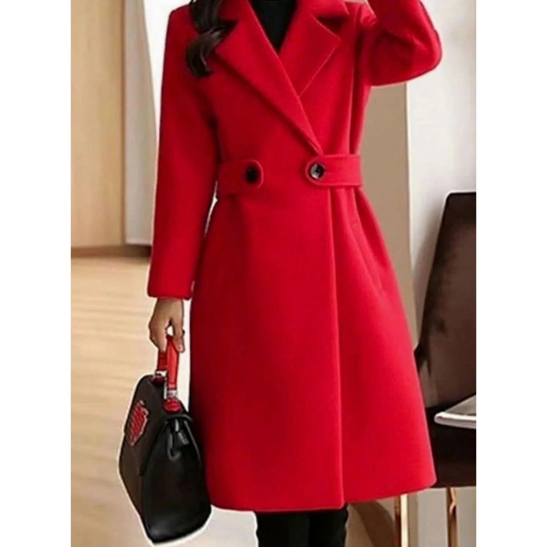 Verena | Damen Trenchcoat mit langem Design und Kragen