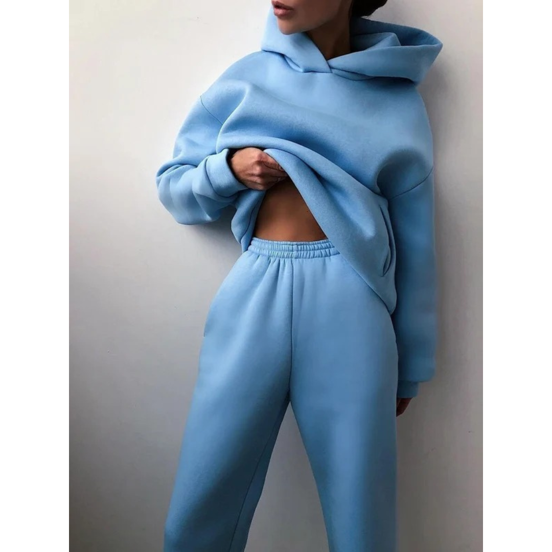 Veronika | Damen Jogginganzug mit Hoodie und Jogginghose, Zweiteiler
