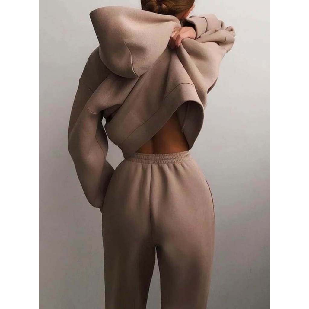 Veronika | Damen Jogginganzug mit Hoodie und Jogginghose, Zweiteiler