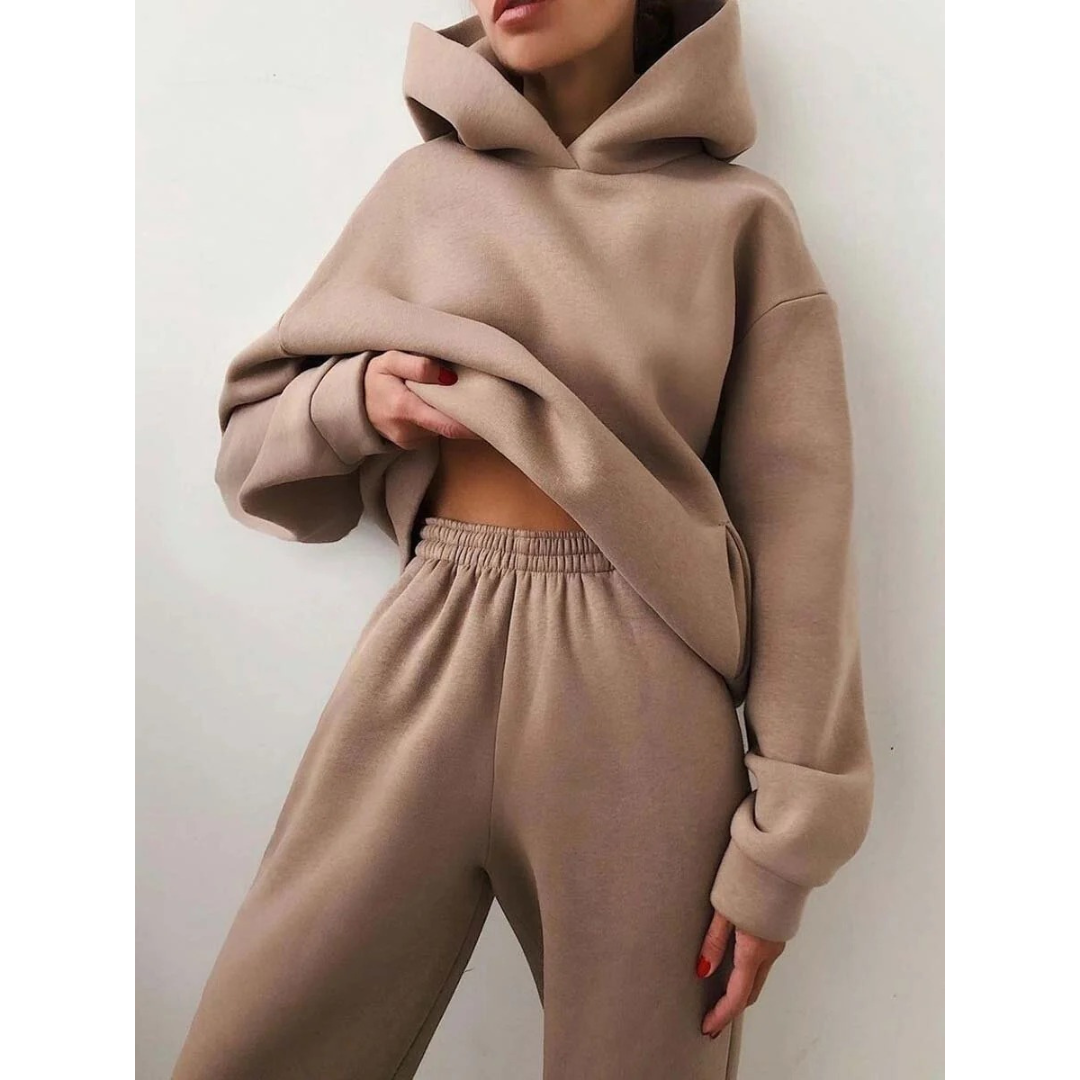 Veronika | Damen Jogginganzug mit Hoodie und Jogginghose, Zweiteiler