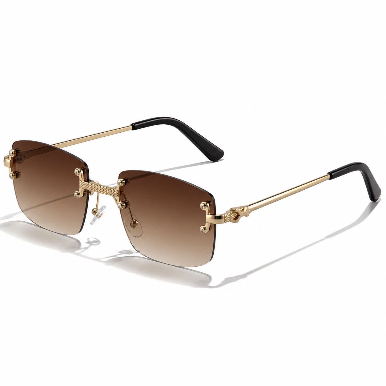 Victor | Herren Moderne Sonnenbrille Aviator Gold