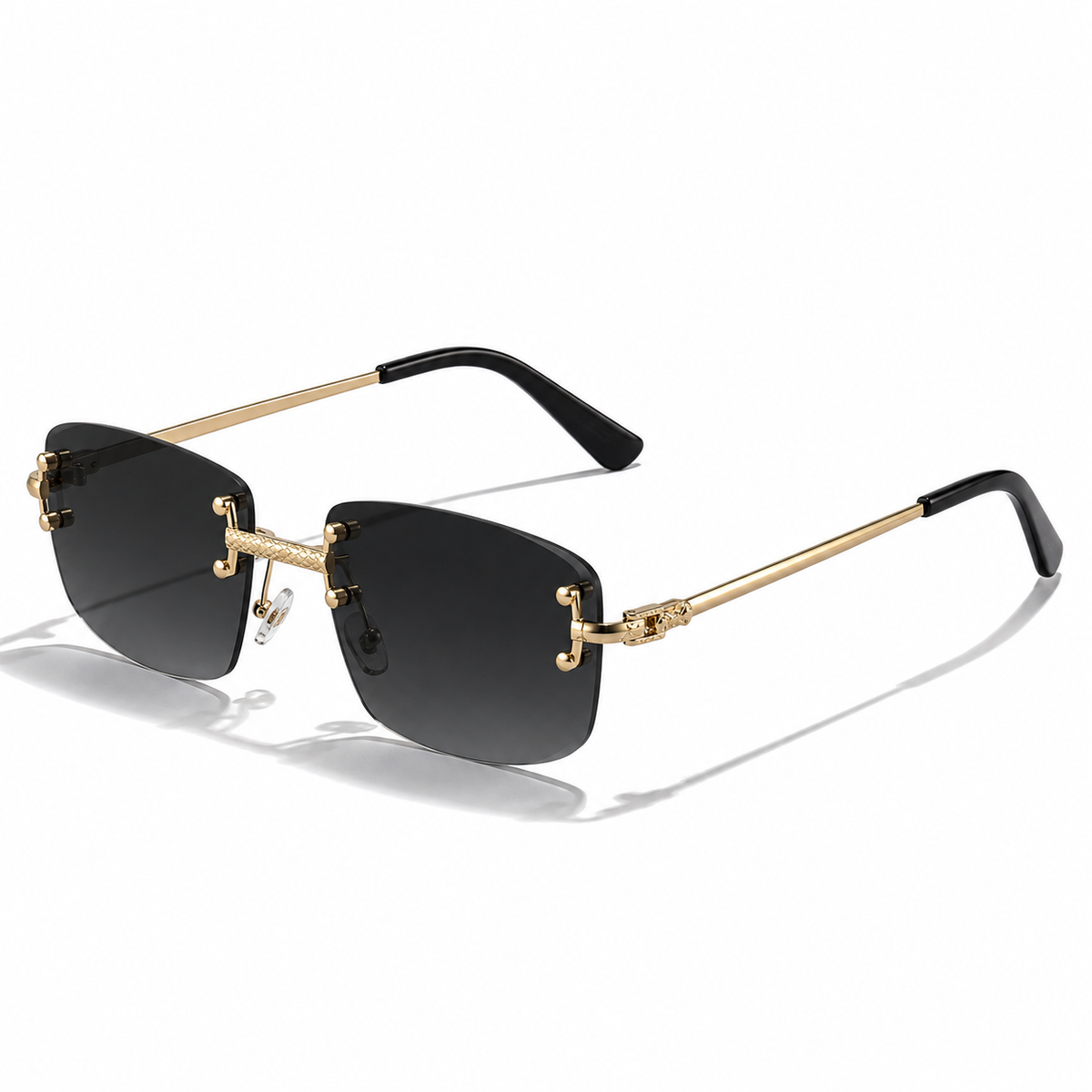 Victor | Herren Moderne Sonnenbrille Aviator Gold