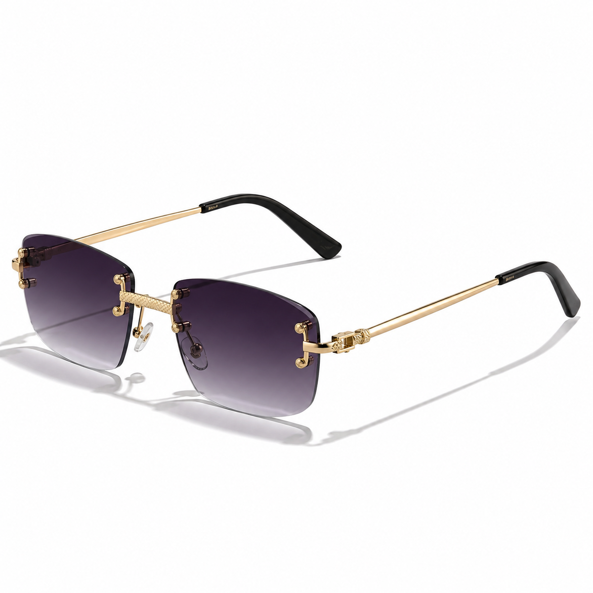 Victor | Herren Moderne Sonnenbrille Aviator Gold