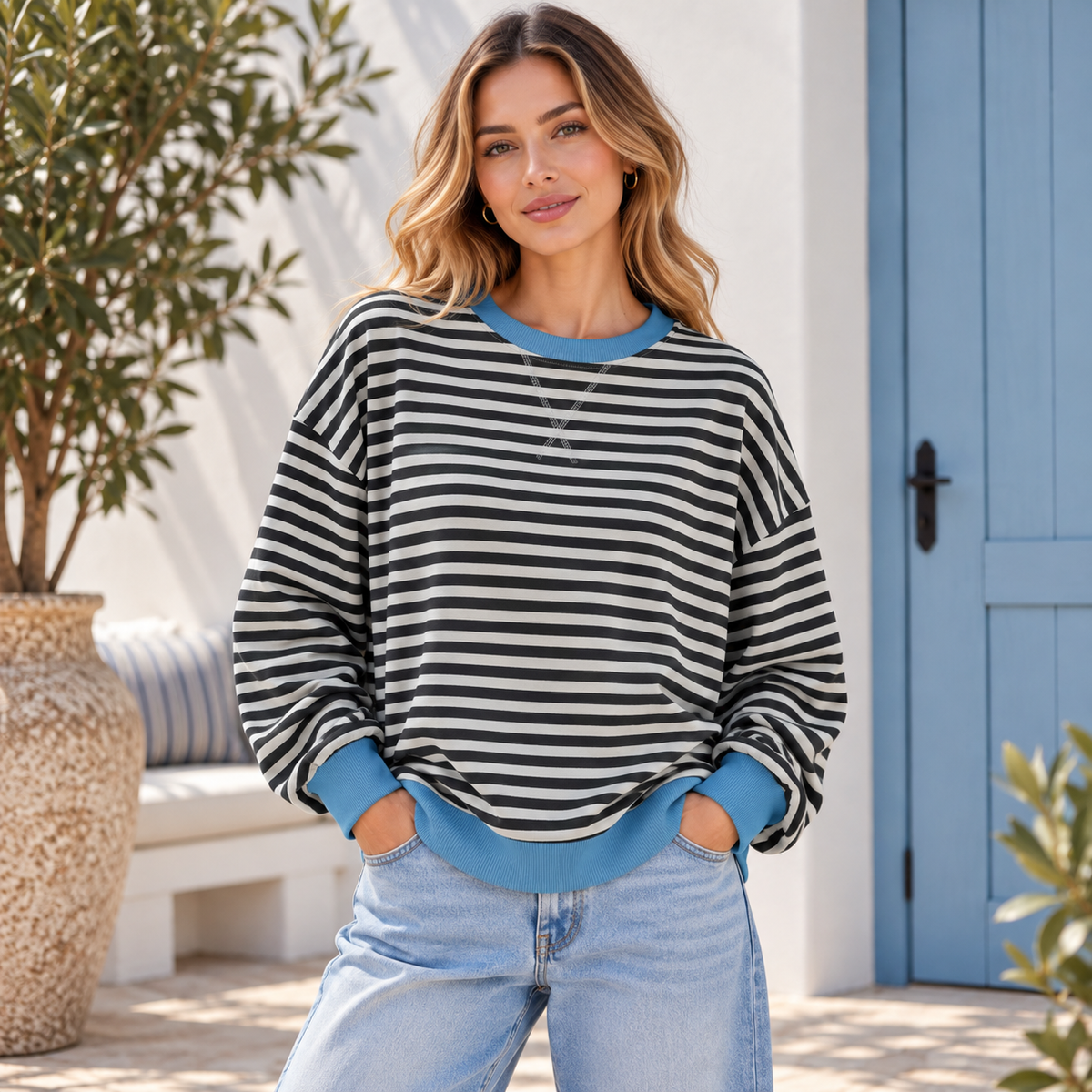 Victoria | Damen Modern Oversize Pullover