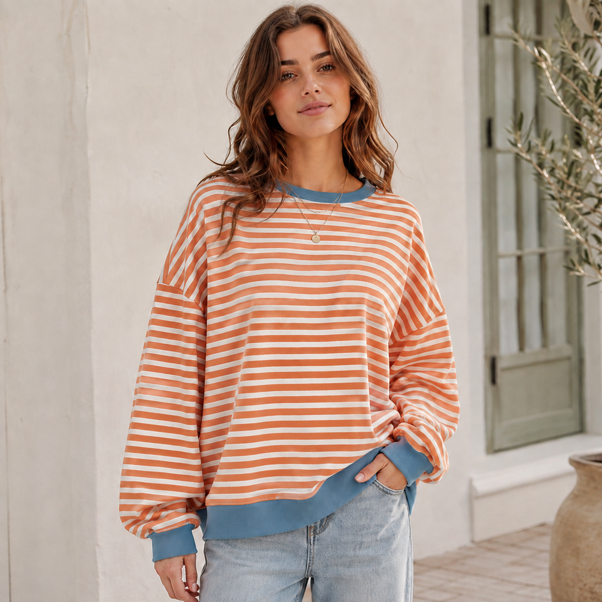 Victoria | Damen Modern Oversize Pullover