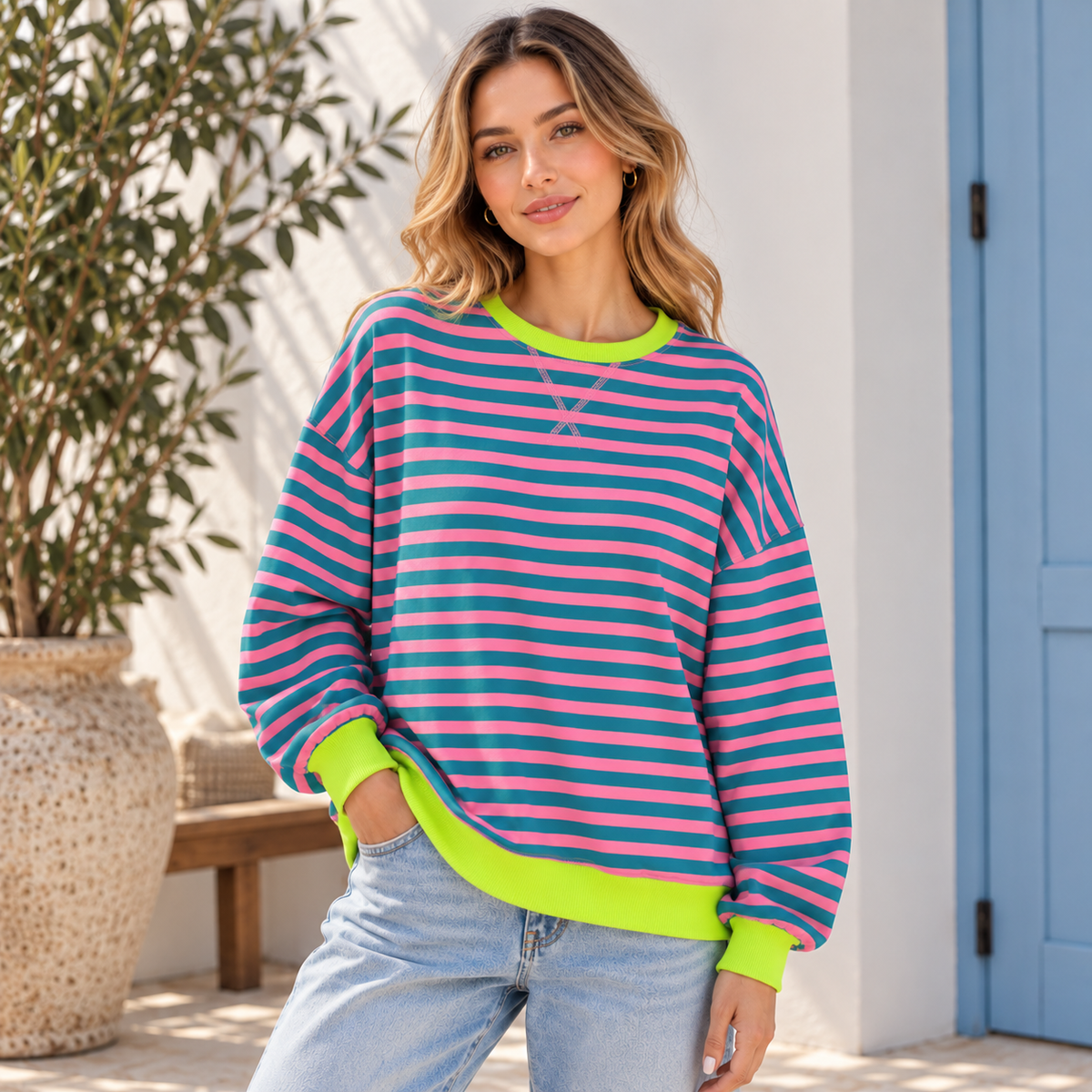 Victoria | Damen Modern Oversize Pullover