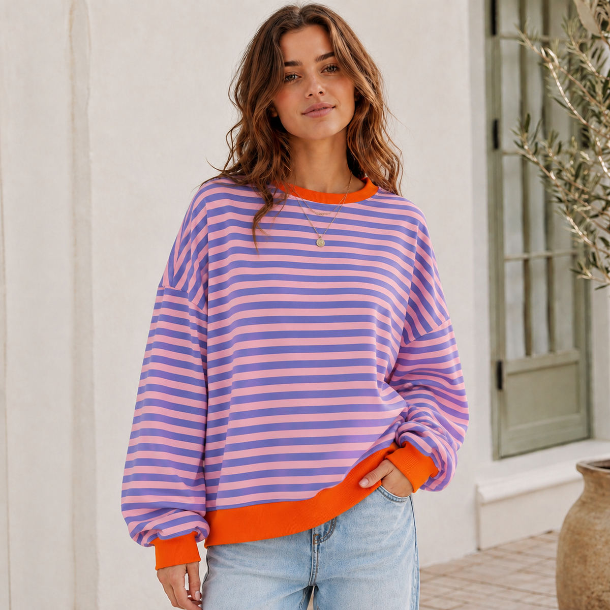 Victoria | Damen Modern Oversize Pullover