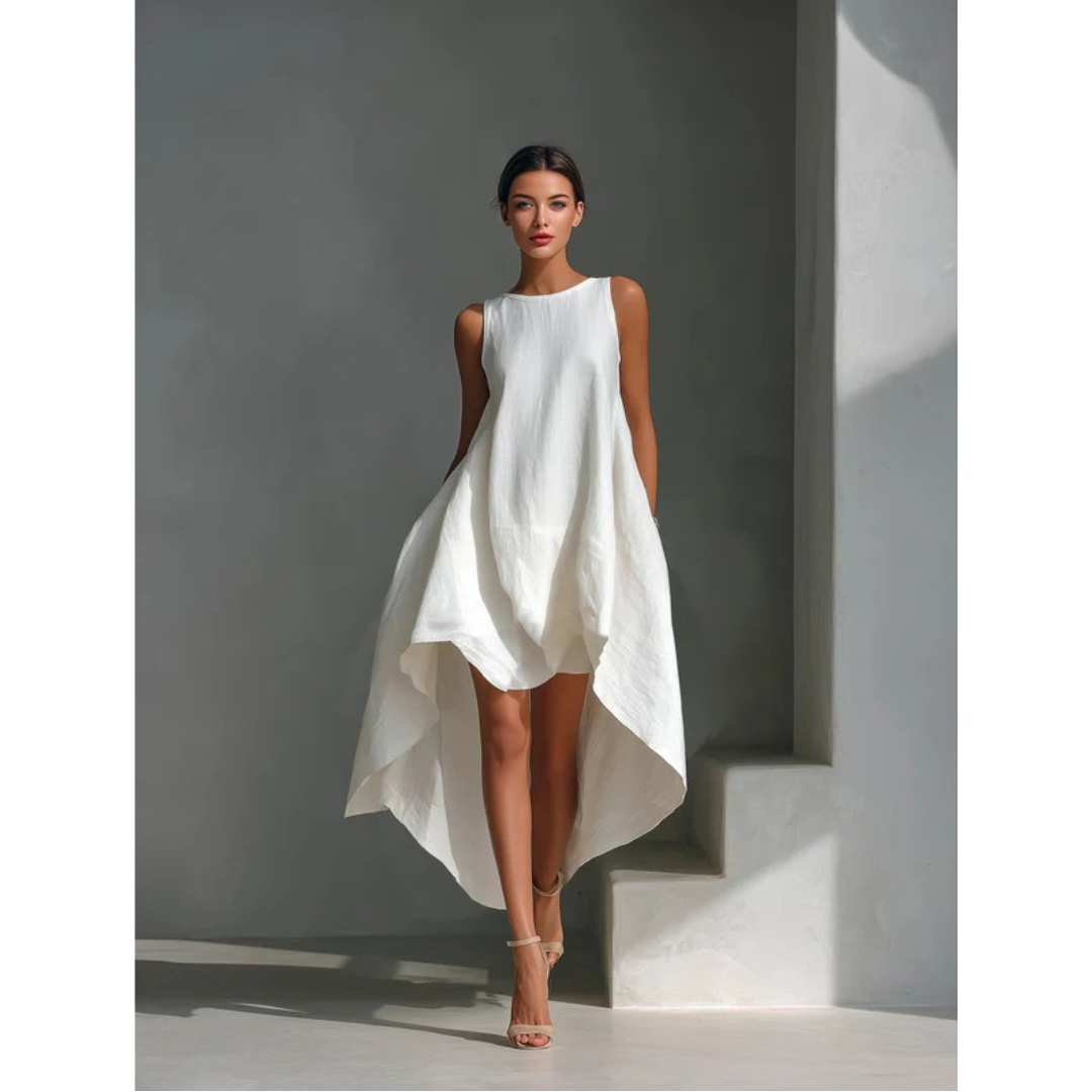 Viktoria | Damen Stilvolles Sommer Midi Kleid