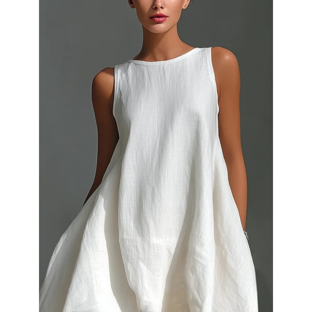 Viktoria | Damen Stilvolles Sommer Midi Kleid