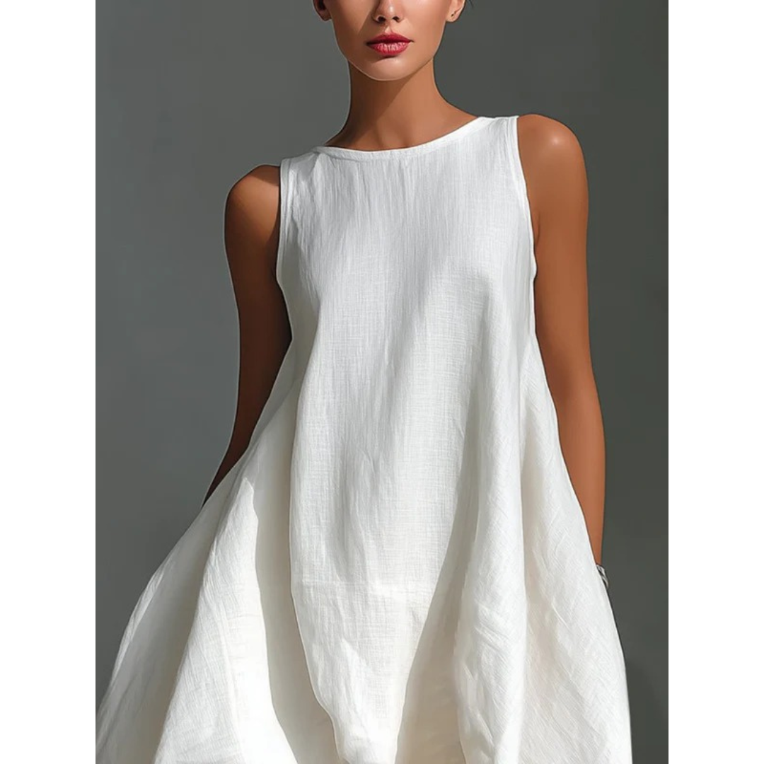 Viktoria | Damen Stilvolles Sommer Midi Kleid