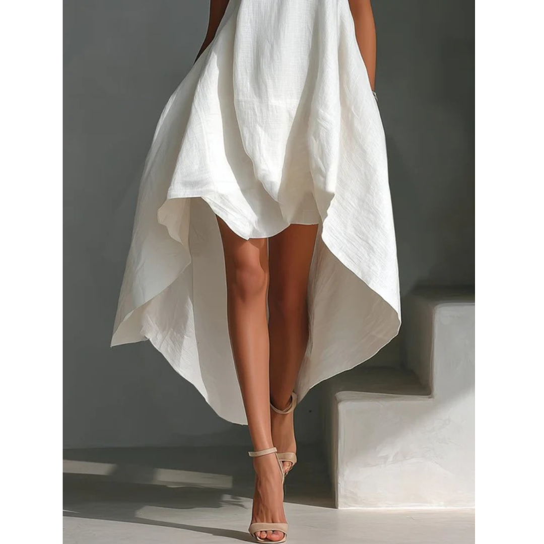 Viktoria | Damen Stilvolles Sommer Midi Kleid