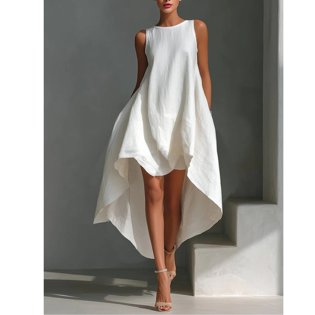 Viktoria | Damen Stilvolles Sommer Midi Kleid