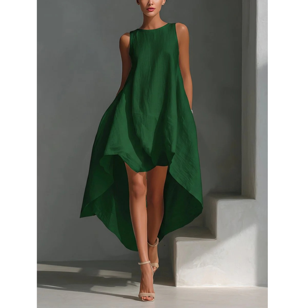 Viktoria | Damen Stilvolles Sommer Midi Kleid