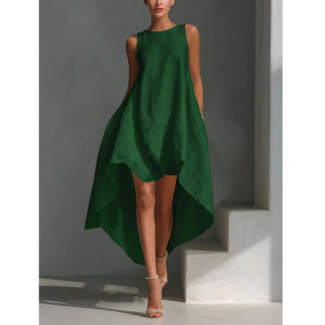 Viktoria | Damen Stilvolles Sommer Midi Kleid