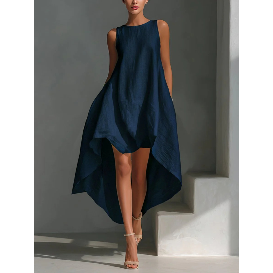 Viktoria | Damen Stilvolles Sommer Midi Kleid