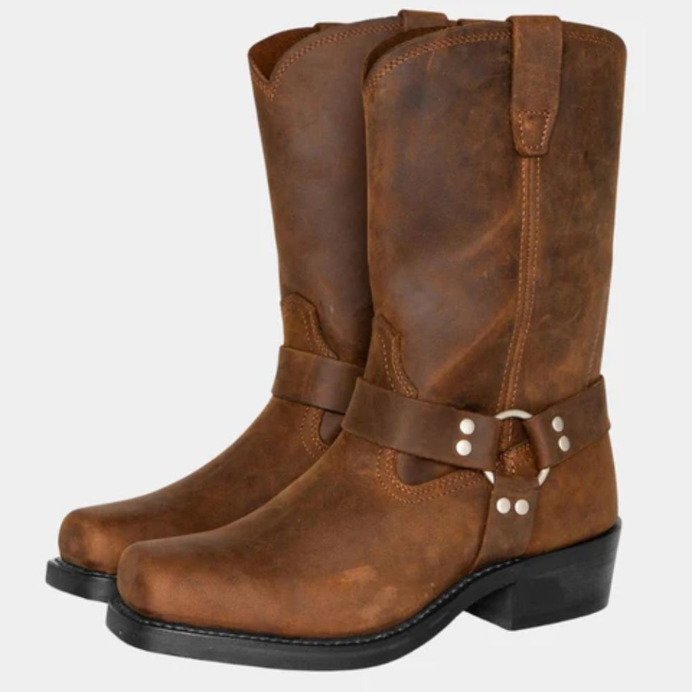 Vintage Winterstiefel – Modernes Cowgirl Design für Damen