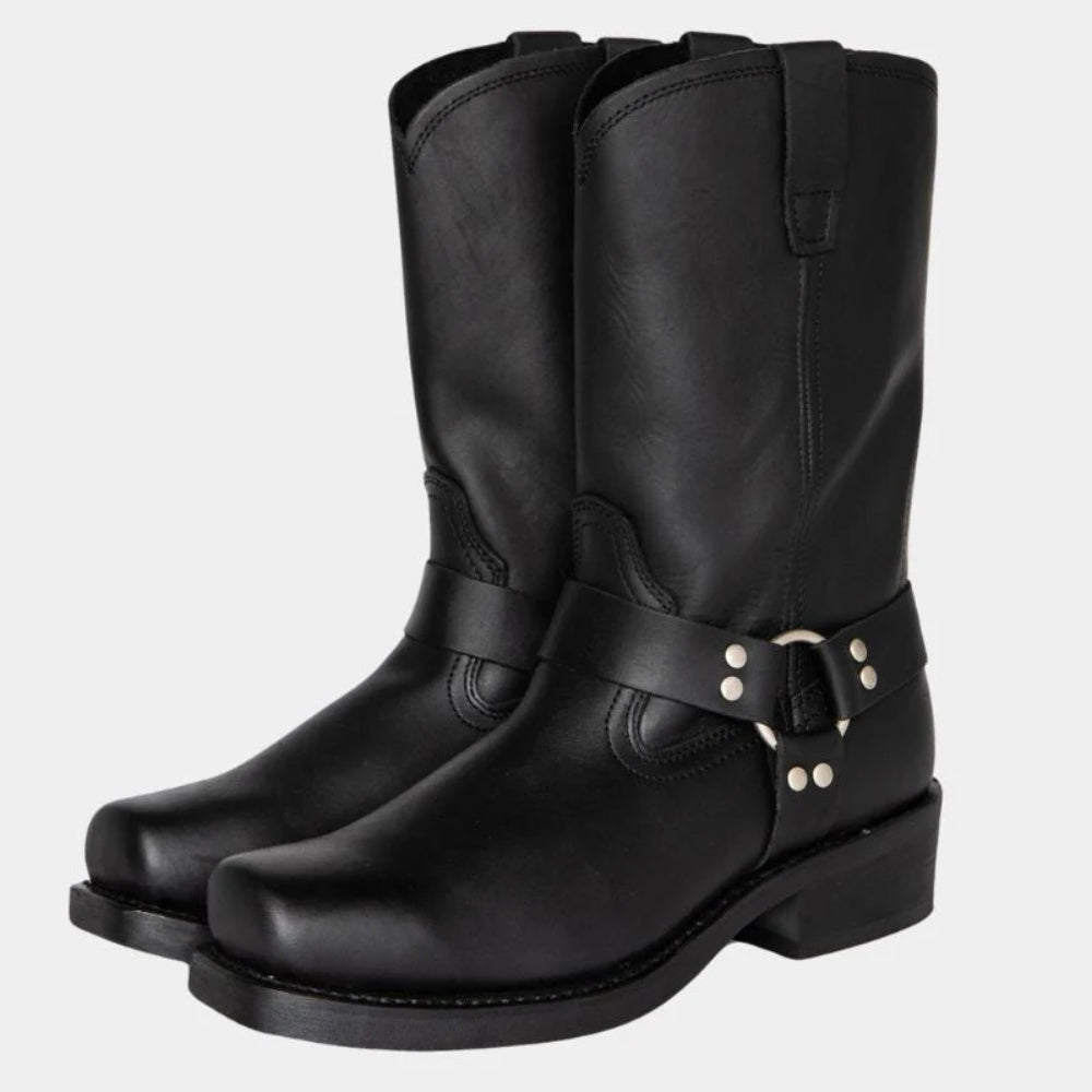 Vintage Winterstiefel – Modernes Cowgirl Design für Damen