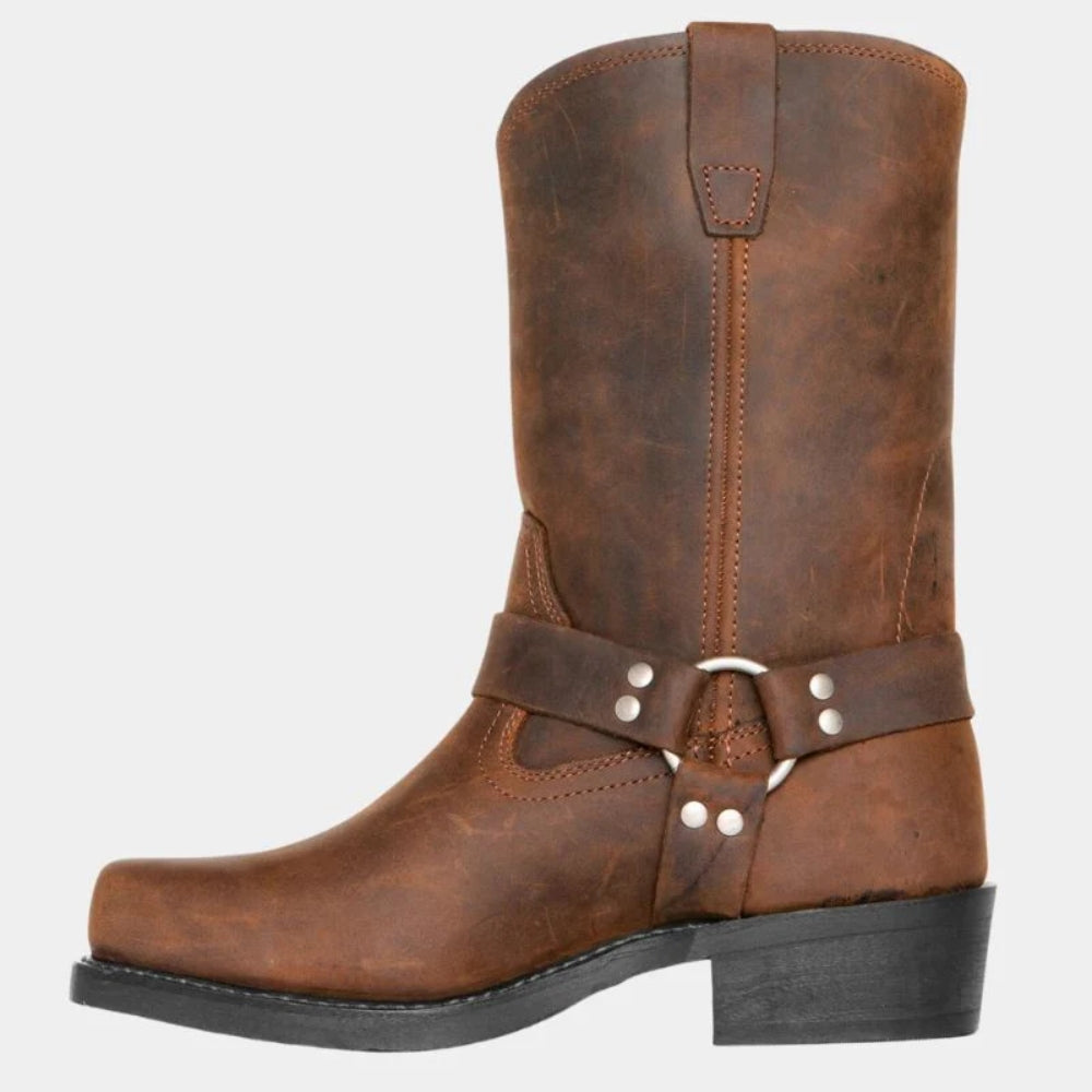 Vintage Winterstiefel – Modernes Cowgirl Design für Damen