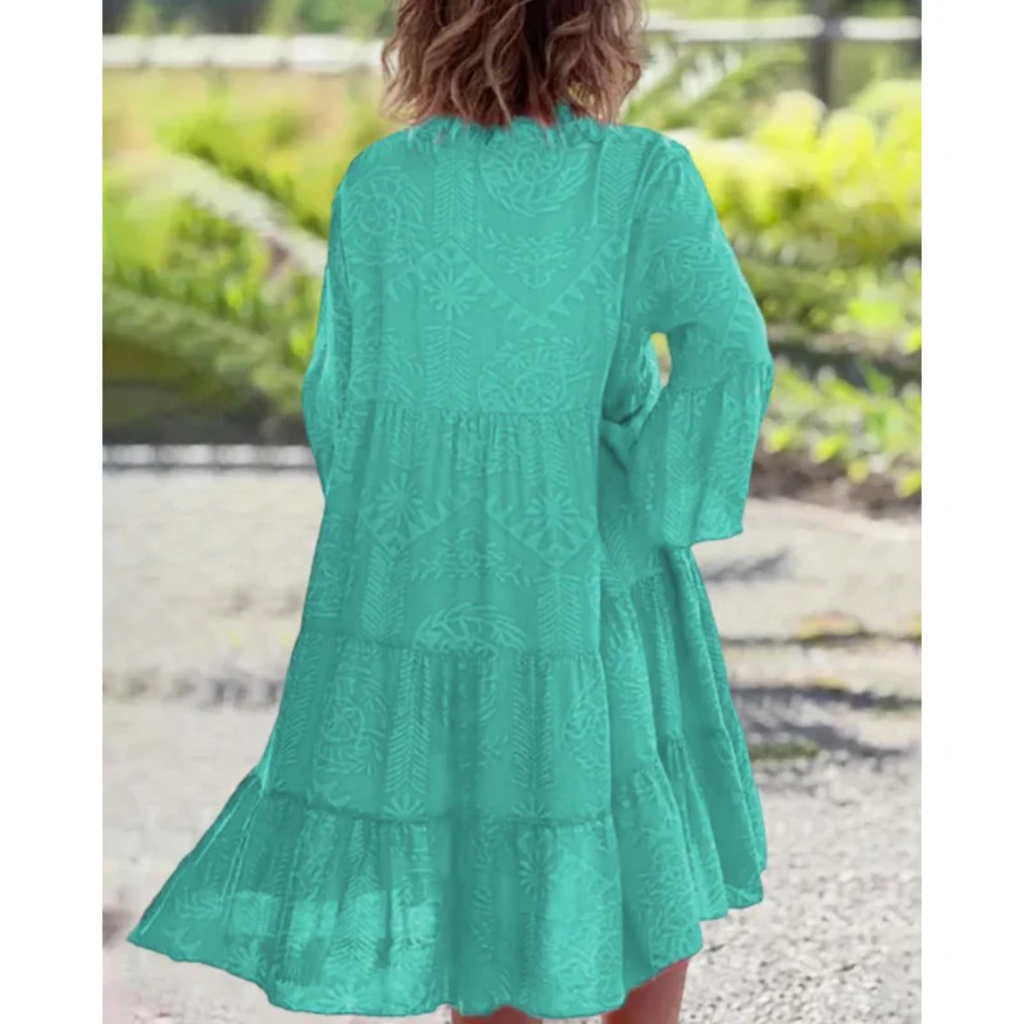Violetta | Damen Sommerkleid Midi Boho Modern Leicht
