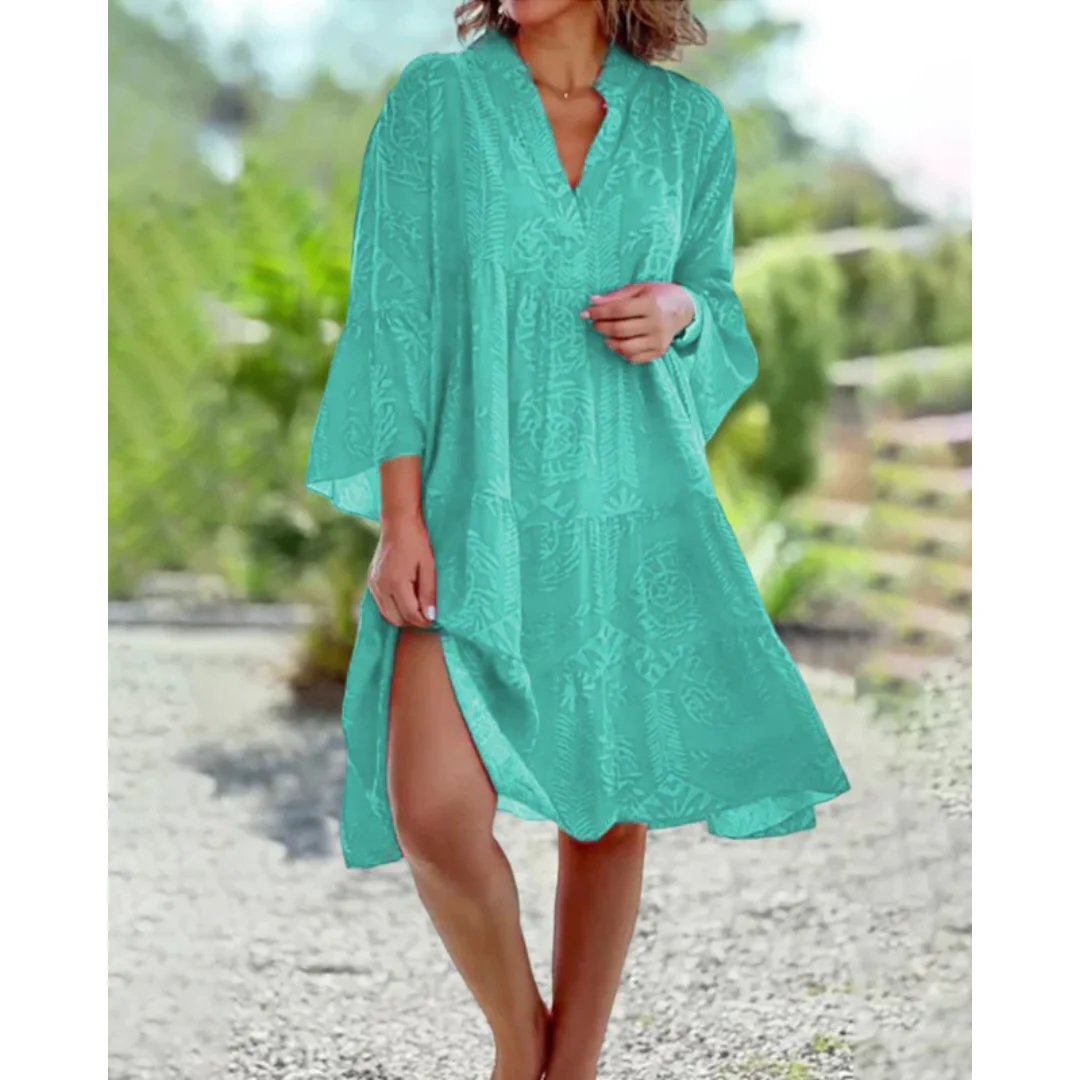 Violetta | Damen Sommerkleid Midi Boho Modern Leicht
