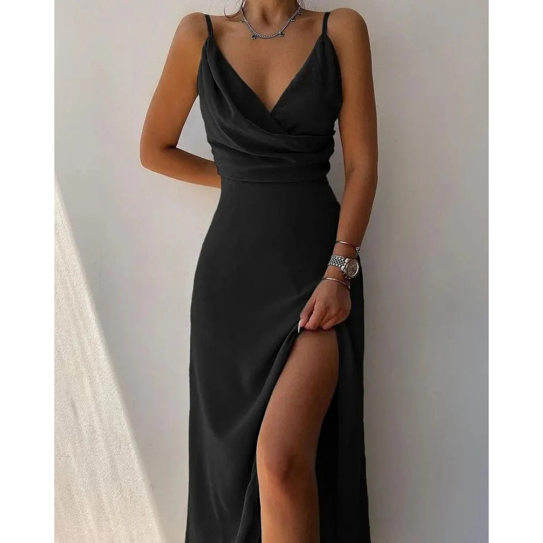 Waltraud | Damen Sommerkleid Maxi Mit Muster