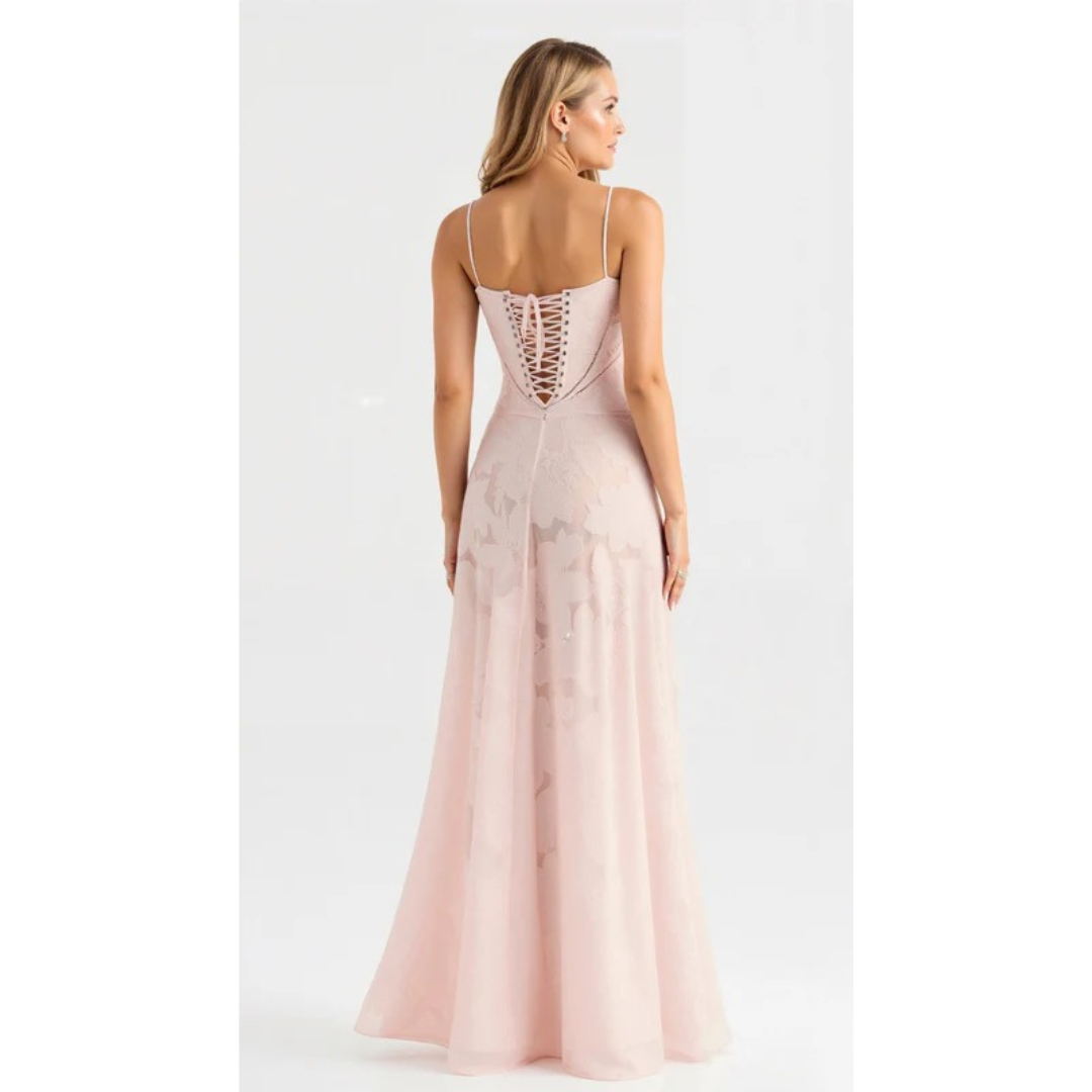 Waltraudine | Damen Maxi Kleid Für Hochzeitsgast Im Slip Stil