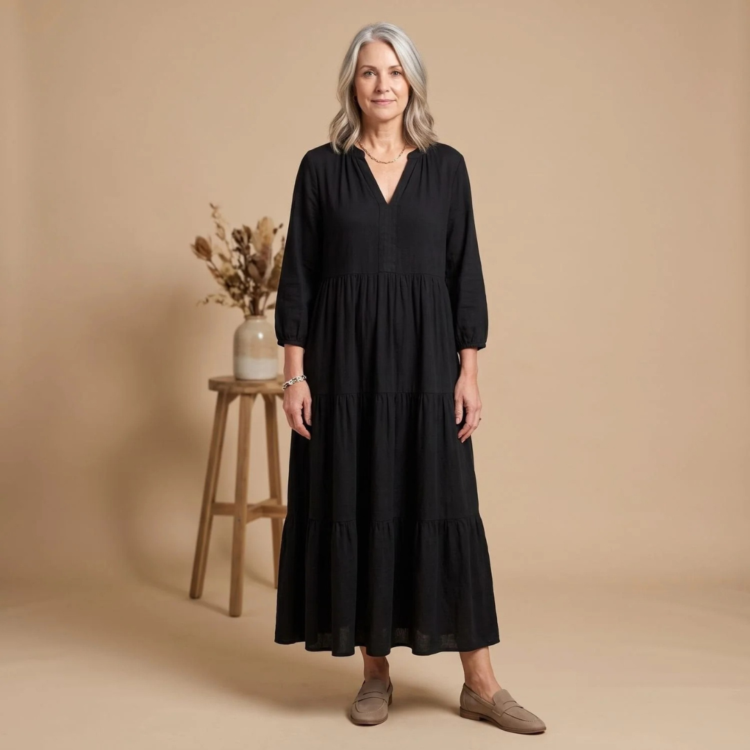 Wanda | Damen Abendkleid mit Stufenrock