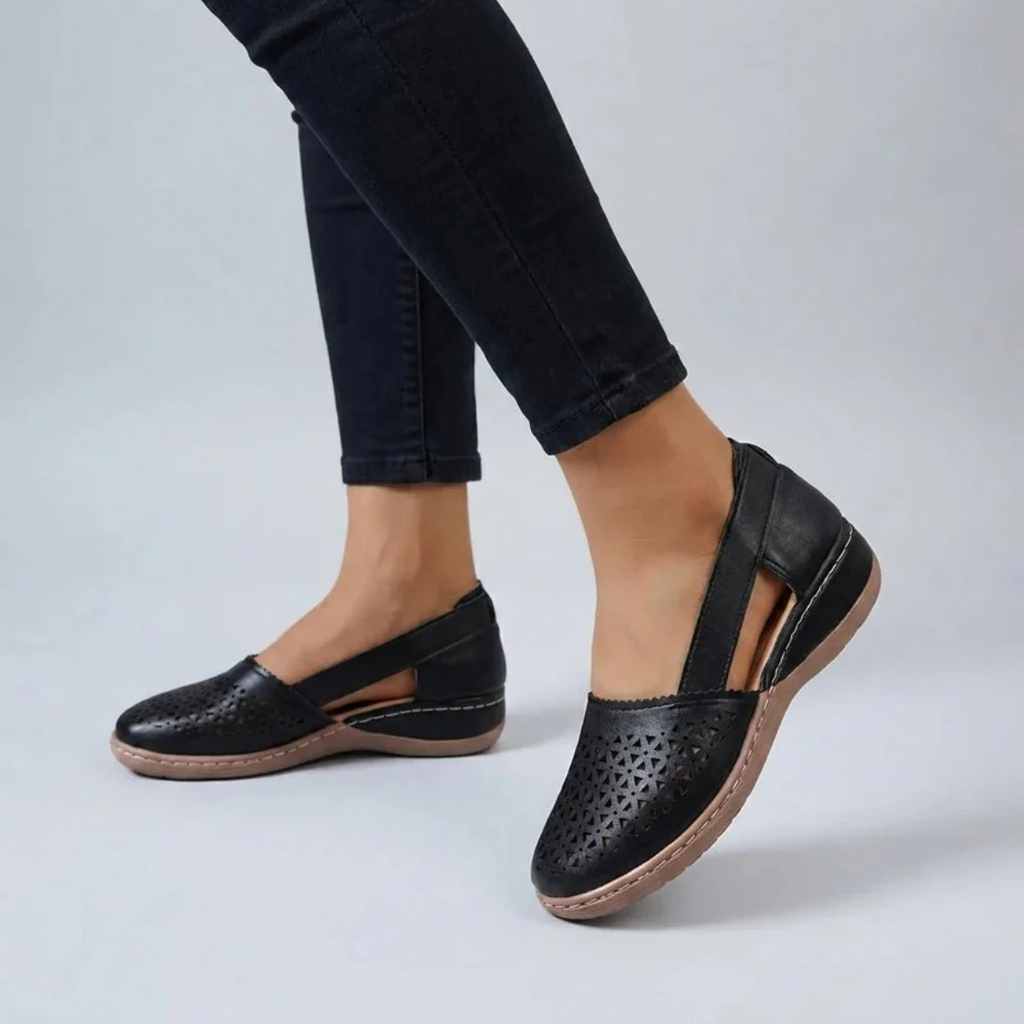 Wilhelmina | Damen Schlichte Leichte Sandalen