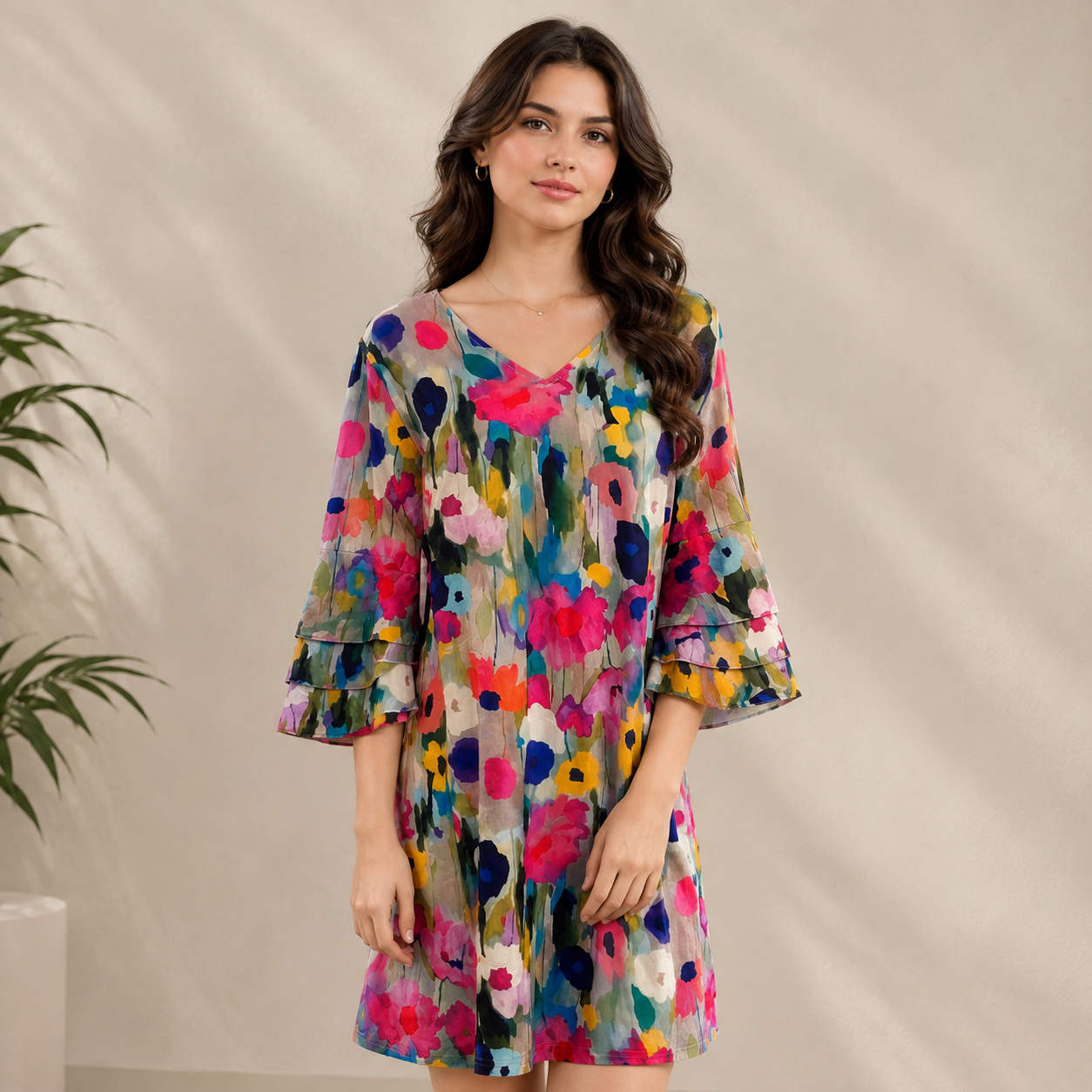 Wilma | Damen Leichtes Sommer Midikleid