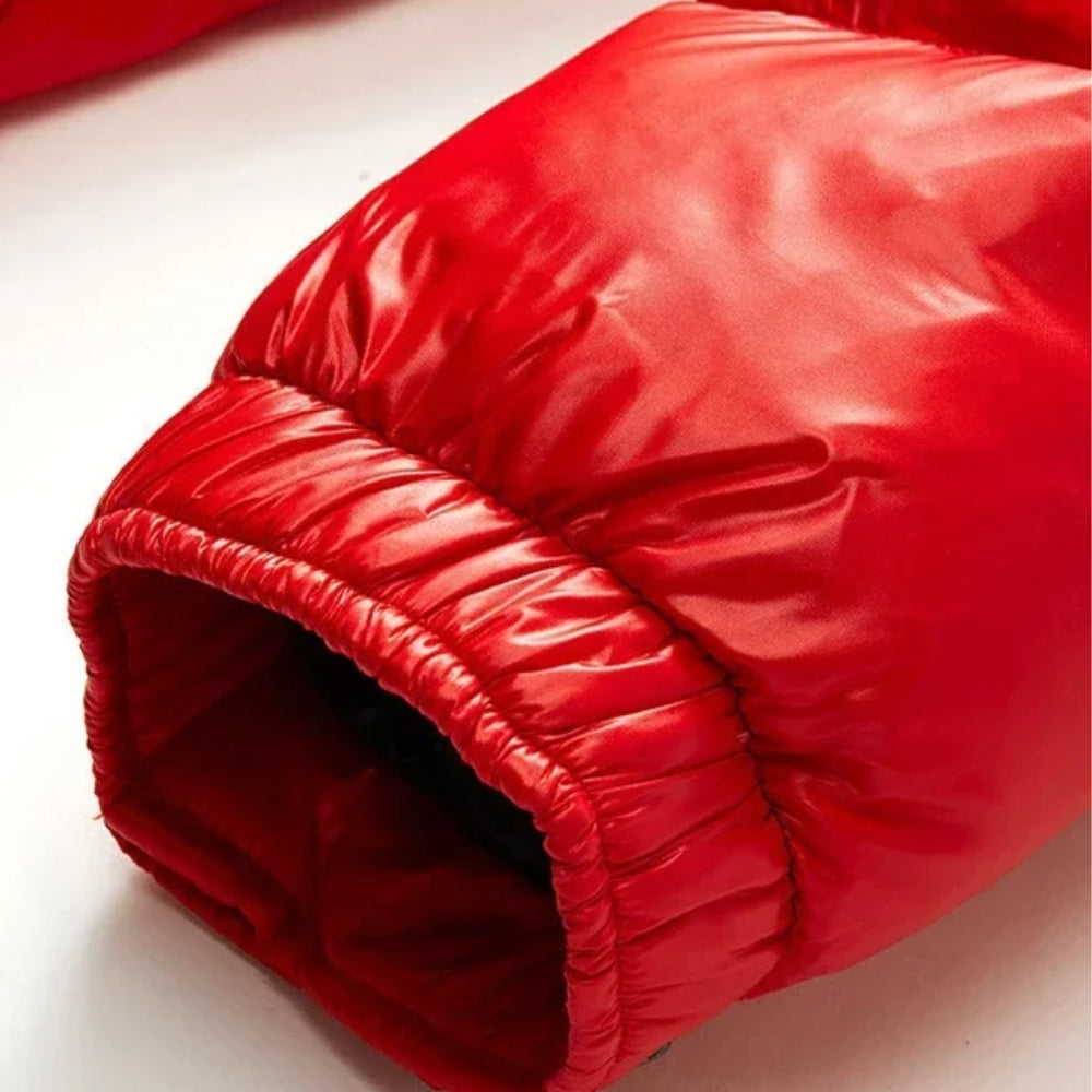 Winterjacke im Glänzenden Puffer-Stil – Damenmantel für kalte Tage