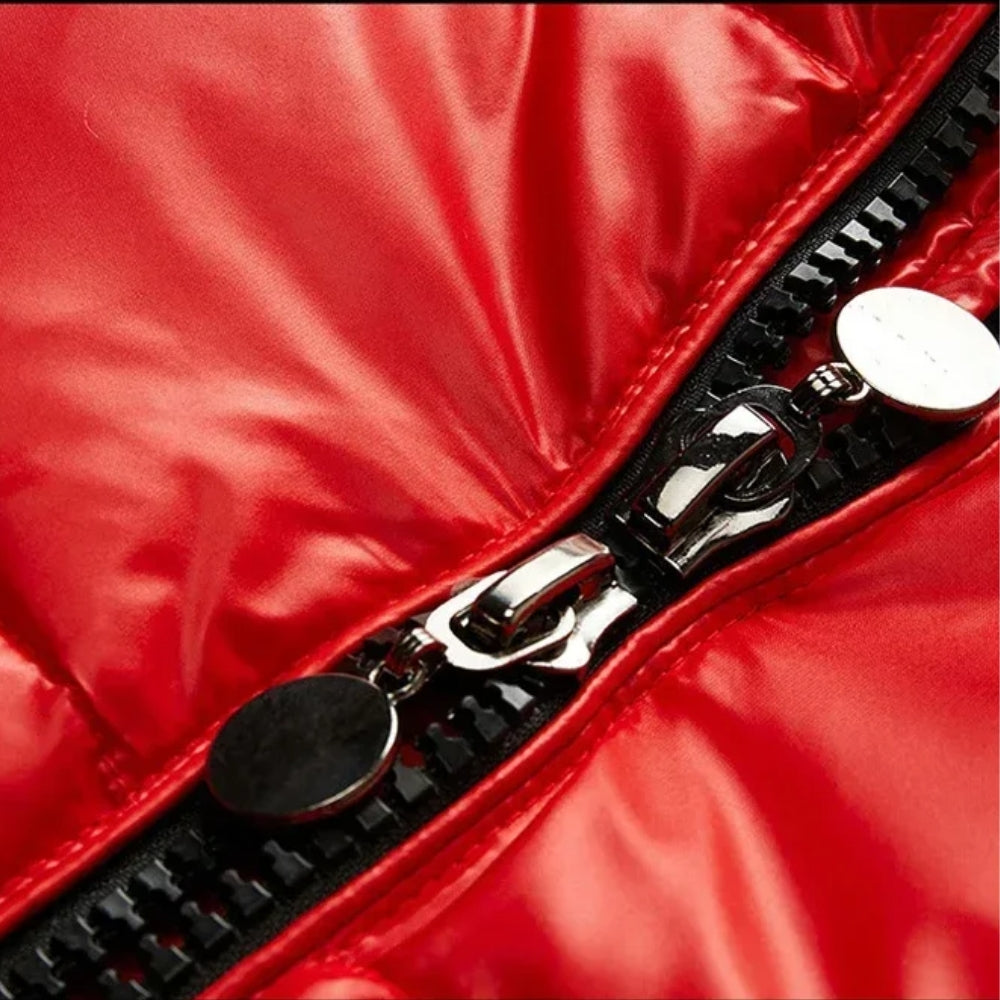 Winterjacke im Glänzenden Puffer-Stil – Damenmantel für kalte Tage