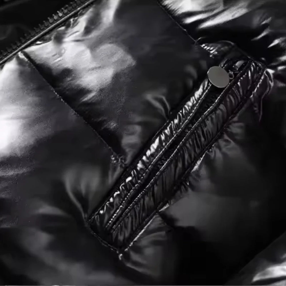 Winterjacke im Glänzenden Puffer-Stil – Damenmantel für kalte Tage