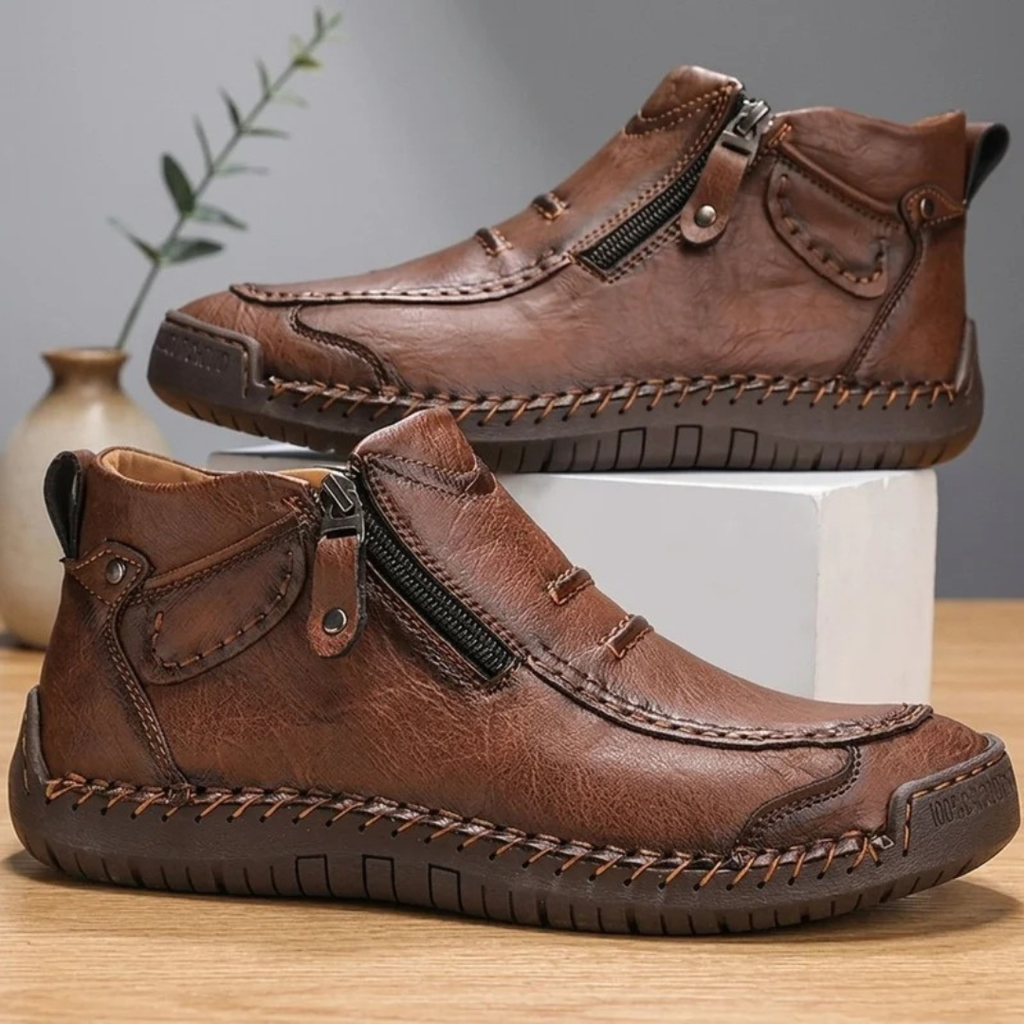 Wolfgang | Herren Schuhe mit orthopädischem Design und Reißverschluss