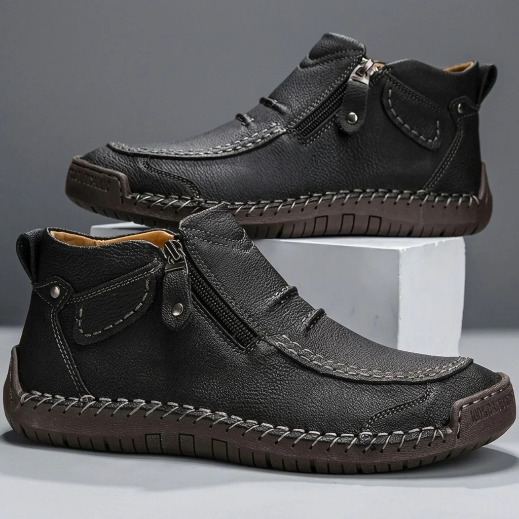 Wolfgang | Herren Schuhe mit orthopädischem Design und Reißverschluss