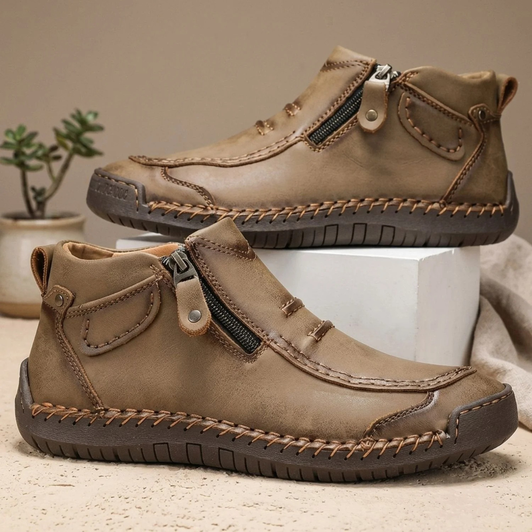 Wolfgang | Herren Schuhe mit orthopädischem Design und Reißverschluss
