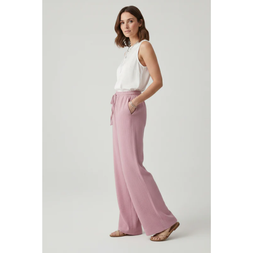 Mathilda | Damen Palazzo Hose Mit Kordelzug Für Freizeit
