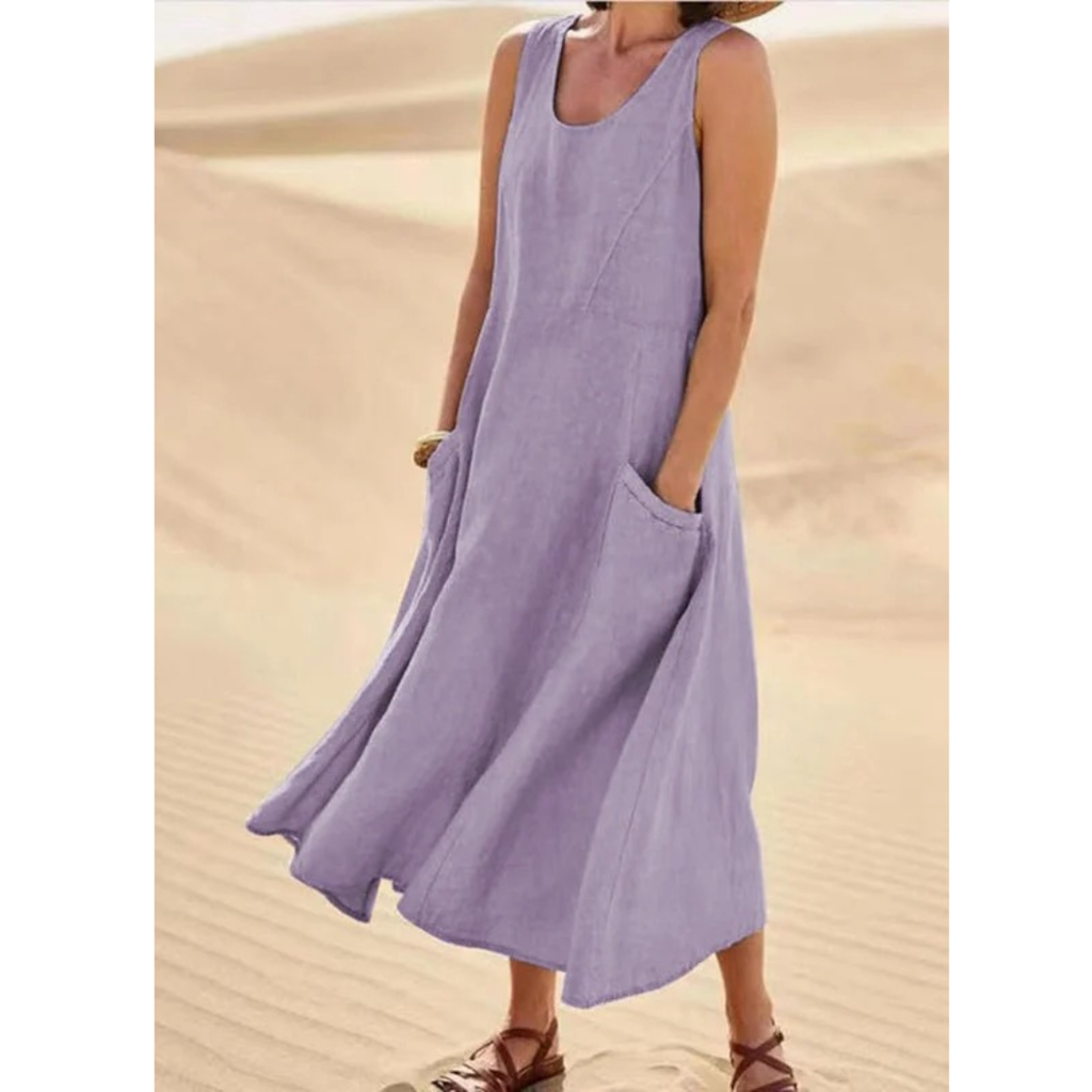 Zehra | Modernes Damen Sommerkleid Maxi Freizeit Urlaub