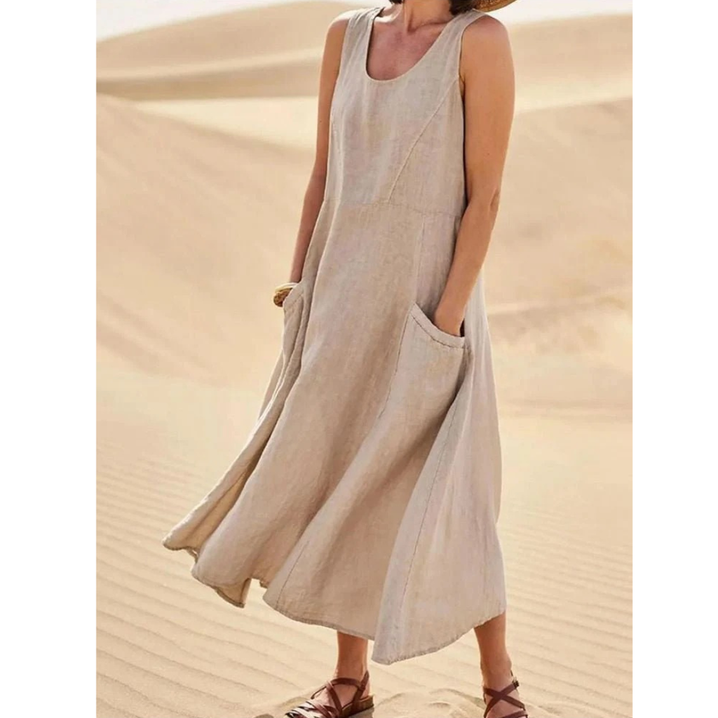 Zehra | Modernes Damen Sommerkleid Maxi Freizeit Urlaub