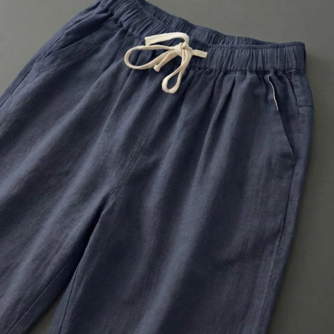 Zilan | Bequeme Damen Hose schmal Kordelzug modern