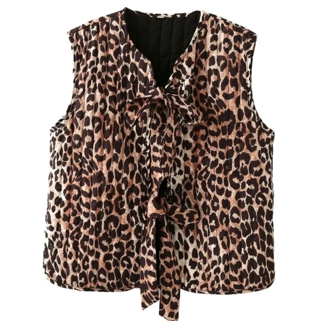 Zola | Damen Weste mit Muster und Schleife